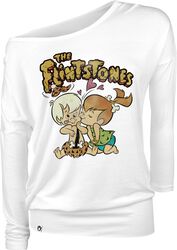 Pebbles and Bambam, The Flintstones, Maglia Maniche Lunghe