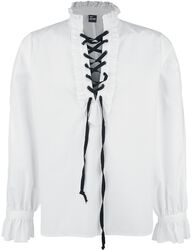 Ruffled Shirt With Lacing, Banned, Camicia Maniche Lunghe