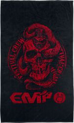 Skull ‘n’ Snake - Hand towel, EMP Special Collection, Asciugamano