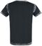 Black T-shirt with Front Print and Wash