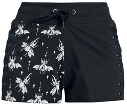 Fabric Short with Print and Lacing