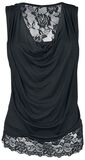 Sleeveless Backlace, Black Premium by EMP, Top