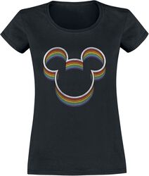 Rainbow ears, Mickey Mouse, T-Shirt