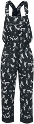 Dungarees with all-over print, Gothicana by EMP, Overall