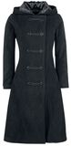 Dark Fleece Coat, Gothicana by EMP, Cappotto invernale