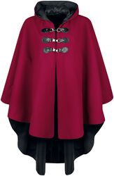 Red cape with hood, Gothicana by EMP, Mantello