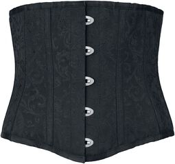 - Under-bust corset with brocade pattern, Gothicana by EMP, Corsetto