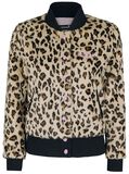 Fake Fur Leopard Jacket, Sourpuss, Giacca di mezza stagione