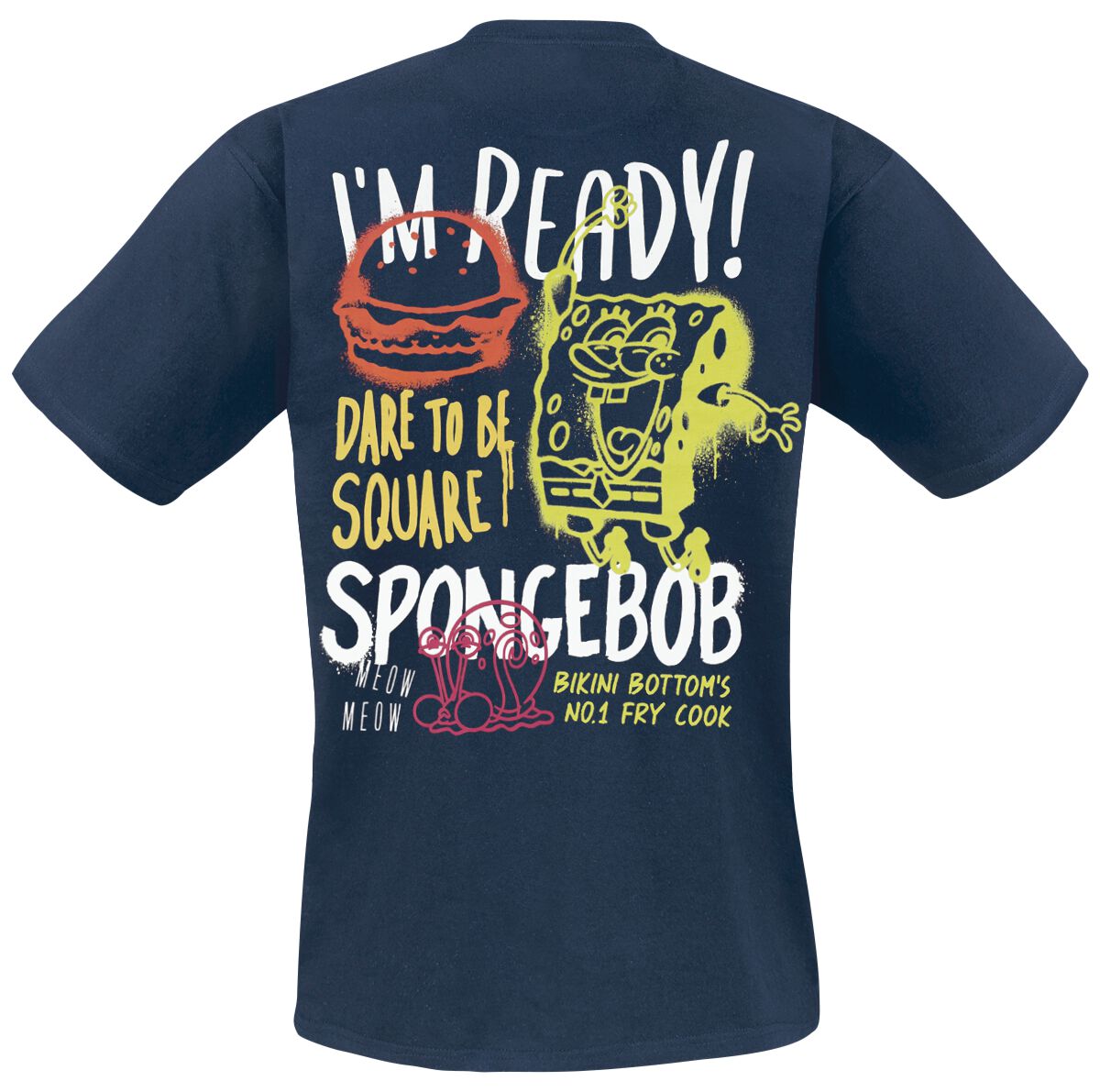 Maglietta Ufficiale SpongeBob Patrick Star Big Face, T-Shirt Donna 100% Cotone, Manica Corta, Vestibilità Comoda - 3