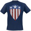 Vintage Shield, Captain America, T-Shirt