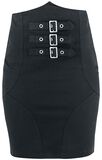 High Waist Buckle Skirt, Gothicana by EMP, Minigonna