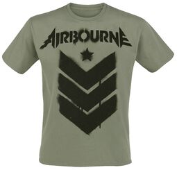 Stencil Stripes, Airbourne, T-Shirt