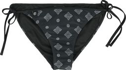 Bikini Bottoms With Celtic Prints, Black Premium by EMP, Slip bikini
