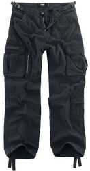 Army Vintage Trousers, Black Premium by EMP, Pantaloni modello cargo
