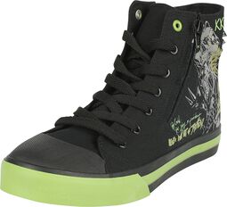 Trainers with old school cyber skull, Rock Rebel by EMP, Sneakers alte