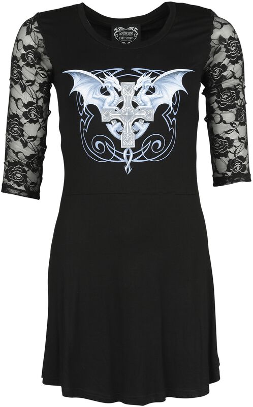 Gothicana X Anne Stokes long-sleeved top