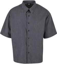 Lightweight Denim Shirt, Urban Classics, Camicia Maniche Corte