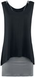 Two-In-One Dress, Black Premium by EMP, Miniabito