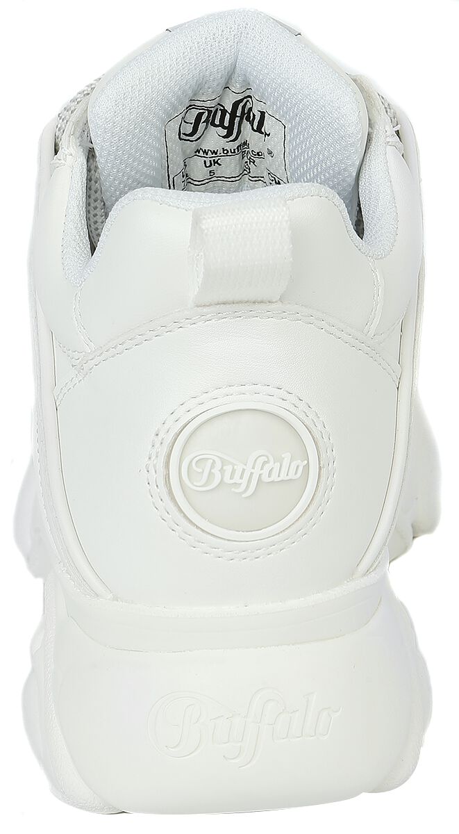 Sneakers alte bianche da donna con dettagli oro Swish Jeans