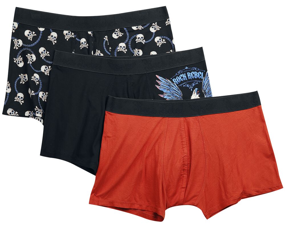 Boxer short set with old-school print