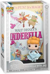 Disney 100 - Film poster - Cinderella with Jaq vinyl figurine no. 12, Cenerentola, Funko Pop!