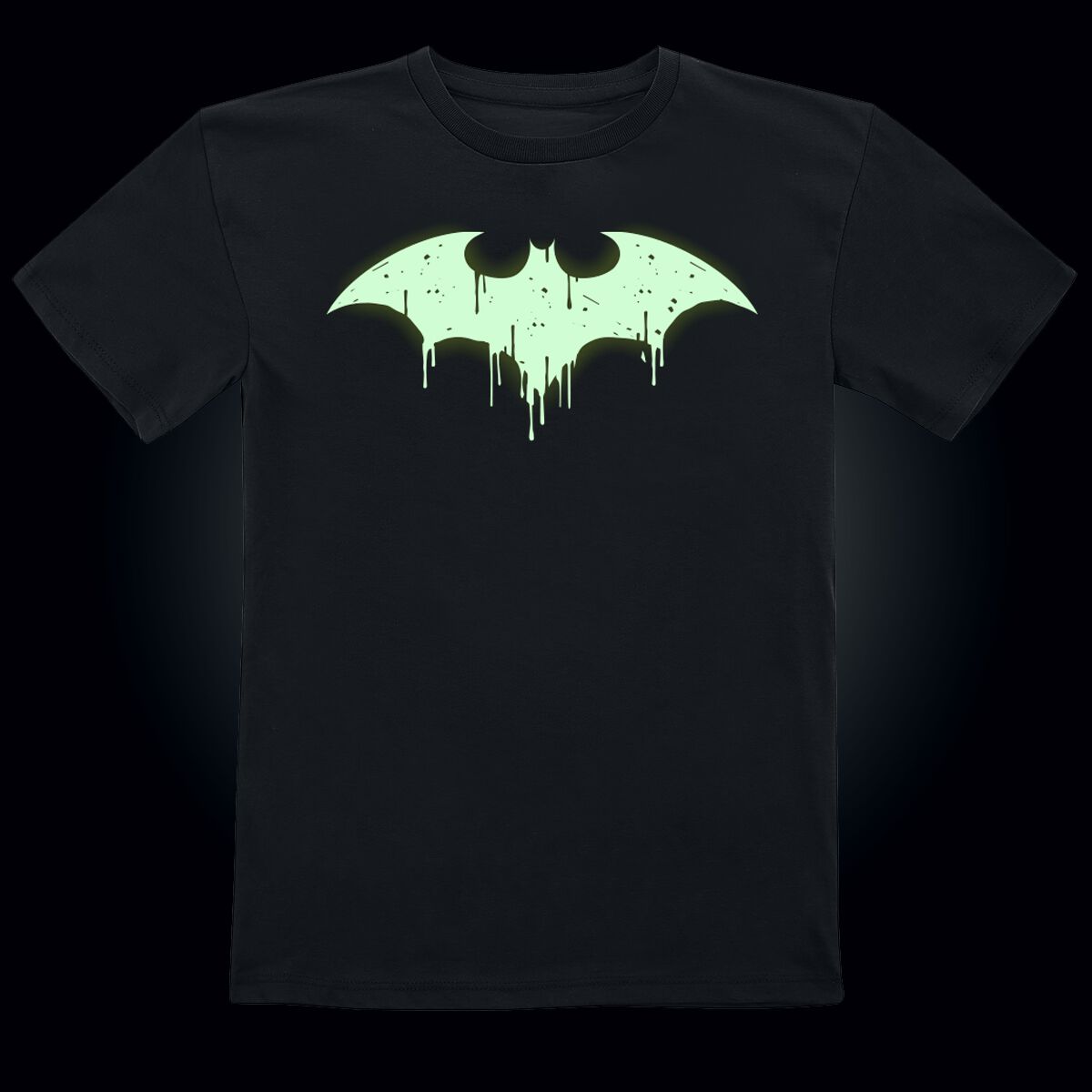Logoshirt T-Shirt Bambino Batman Logo DC Comics, Nera, Design Originale Su Licenza, 100% Cotone