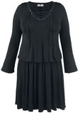 Corded Swing Dress, Black Premium by EMP, Abito media lunghezza