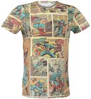 Comic Strip, Captain America, T-Shirt