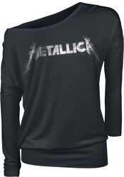 Spiked Logo, Metallica, Maglia Maniche Lunghe