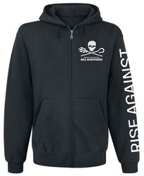 Sea Shepherd Cooperation - Our Precious Time Is Running Out, Rise Against, Felpa con cappuccio
