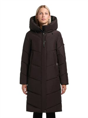 Blauer AGNES - Cappotto invernale - nero/red/nero Blauer AGNES - Cappotto invernale - nero/red/nero