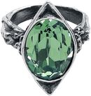 Absinthe Fairy Spirit Crystal Ring, Alchemy Gothic, Anello