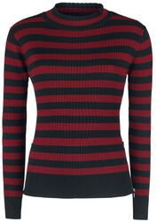 Menace Red and Black Stripe Sweater, Jawbreaker, Maglione
