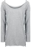 Corded Sweatshirt, Black Premium by EMP, Felpa