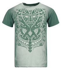 Aztec Mask Tattoo, Outer Vision, T-Shirt