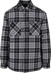 Padded chequered shirt jacket, Urban Classics, Giacca di mezza stagione
