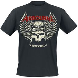 Red Logo Mono Scorch, Airbourne, T-Shirt