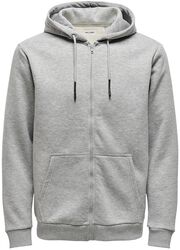 Sceres Life Zip Thr. Hoodie, ONLY and SONS, Felpa jogging