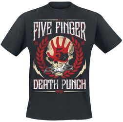 Five Finger Death Punch Santa Knucklehead autorizzato Uomo maglietta Five Finger Death Punch Santa Knucklehead autorizzato Uomo maglietta