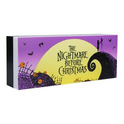 The Nightmare Before Christmas logo light, Nightmare Before Christmas, Lampade
