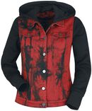 Jacket with Sweat Sleeves and Hood, RED by EMP, Giacca di mezza stagione