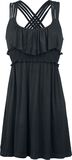 Ladies Viscose Dress, Black Premium by EMP, Miniabito