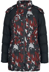 Camouflage winter jacket, Rock Rebel by EMP, Giacca invernale